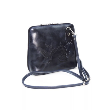 Женская кожаная сумка Natalia Kalinovskaya С83п "Уна" синяя Женская кожаная сумка Natalia Kalinovskaya С83п "Уна" синяя