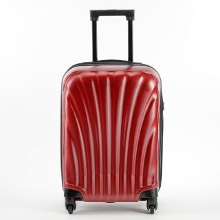 Чемодан пластиковый Fashion 004 красный 20" 4 колеса