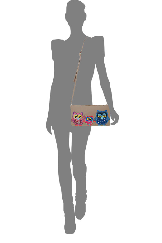 Сумка женская Protege, 251 "Совята" капучино