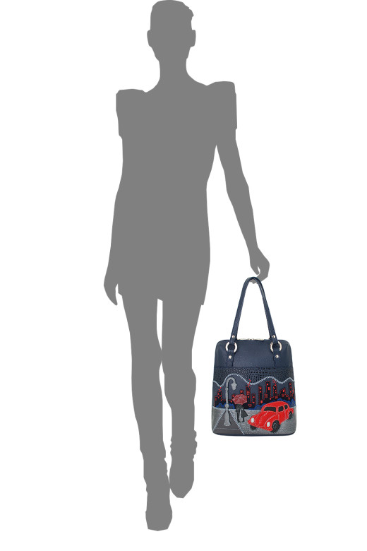 Сумка-трансформер женская Protege, ДС-226-236, "Город-30"синяя