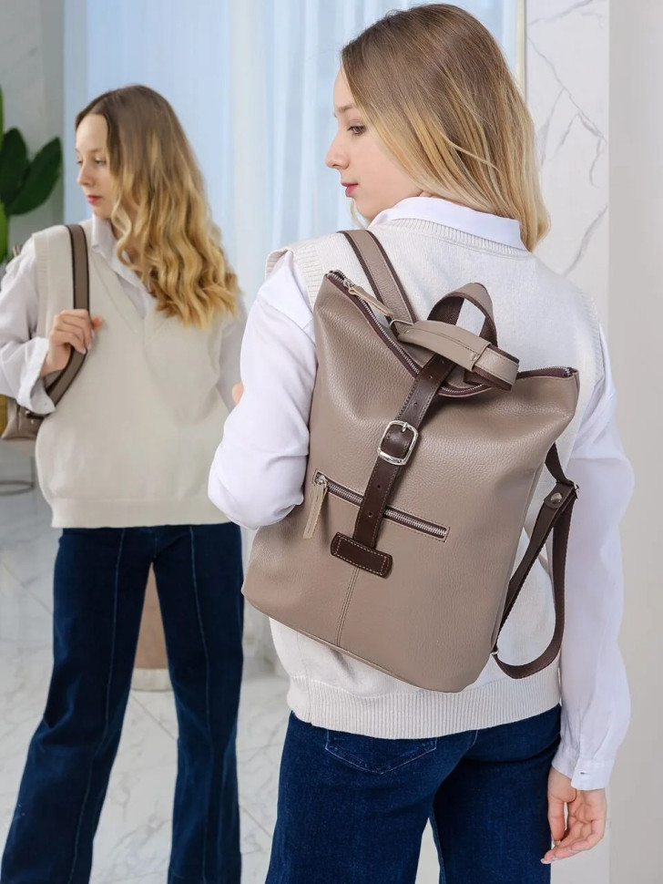 Сумка-рюкзак Natalia Kalinovskaya СР-34.151 «Луиза» капучино флотер Сумка-рюкзак Natalia Kalinovskaya СР-34.151 «Луиза» капучино флотер