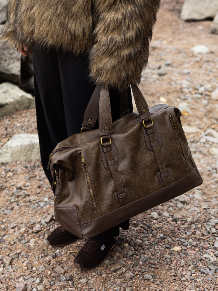 Сумка дорожная David Jones 2079-3 d.taupe  Сумка дорожная David Jones 2079-3 d.taupe