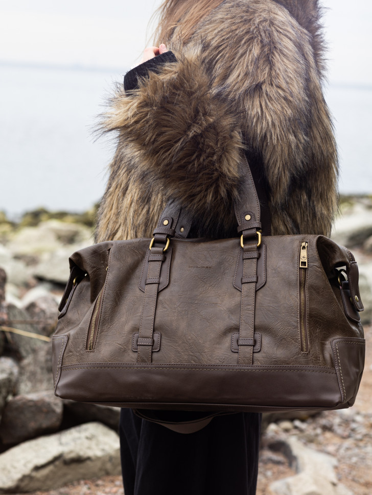 Сумка дорожная David Jones 2079-3 d.taupe  Сумка дорожная David Jones 2079-3 d.taupe