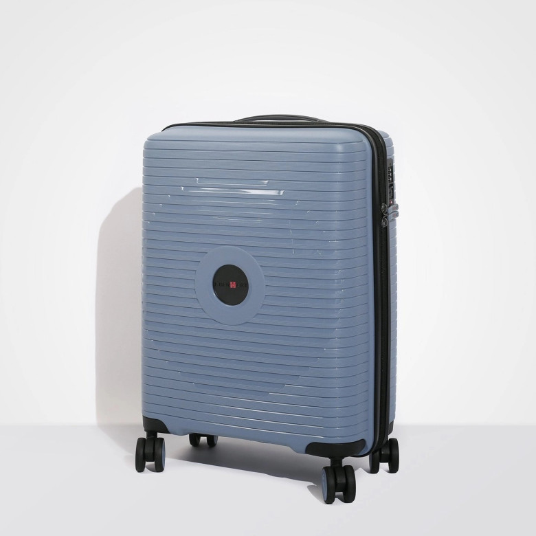 Чемодан Eberhart Eagle 50E-032 4 колеса серо-голубой