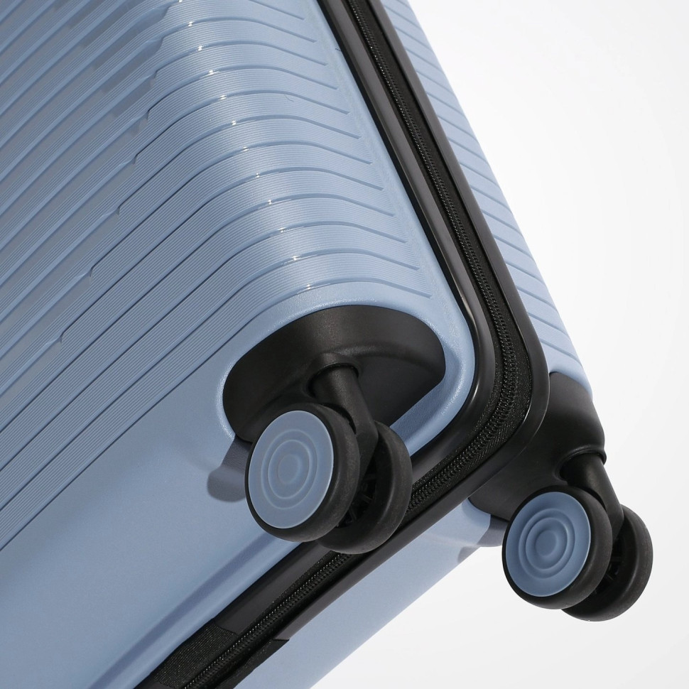 Чемодан Eberhart Eagle 50E-032 4 колеса серо-голубой