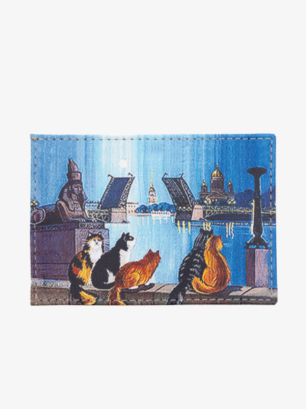 Обложка для проездного Grand 02-048-108-1 Питерские коты