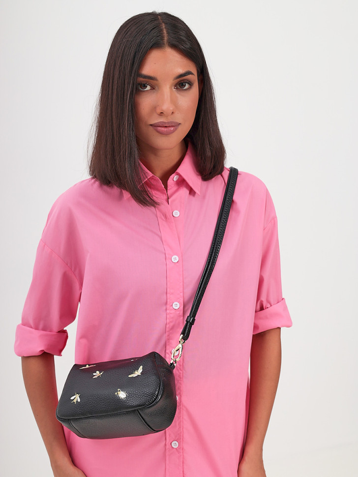 Сумка Curanni 2568 дольче черный пчела Сумка Curanni 2568 дольче черный пчела