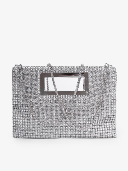 Клатч Baggins ZP029 серебристый