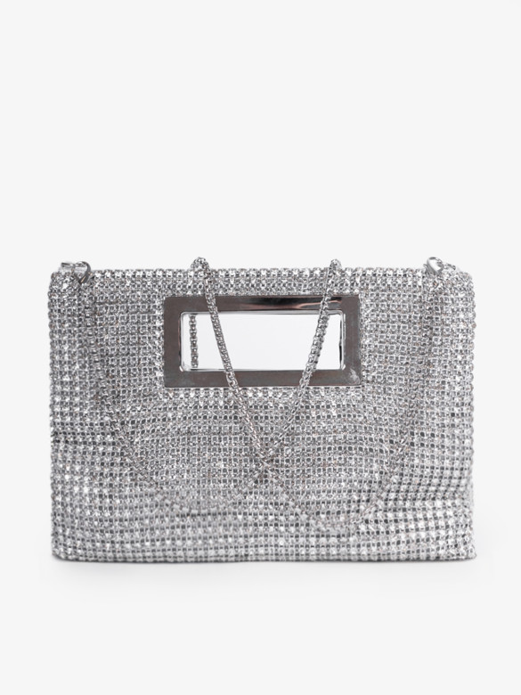 Клатч Baggins ZP029 серебристый