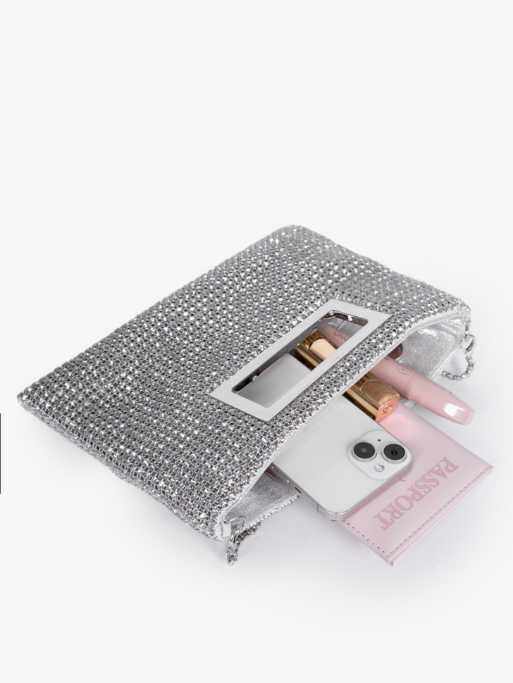 Клатч Baggins ZP029 серебристый Клатч Baggins ZP029 серебристый