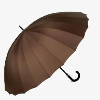 Зонт-трость Angel 4750 коричневый 24 спицы