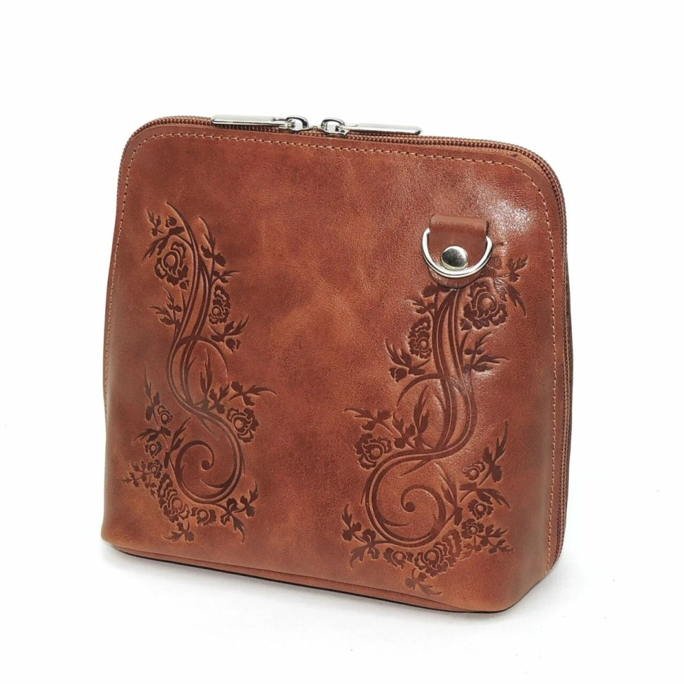 Сумка женская Natalia Kalinovskaya С83т.601 «Леверн» растение рыжая Сумка женская Natalia Kalinovskaya С83т.601 «Леверн» растение рыжая