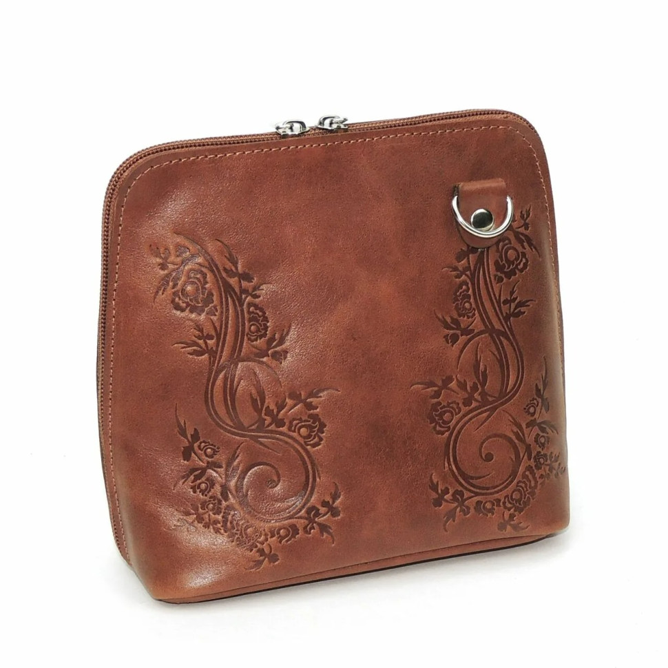 Сумка женская Natalia Kalinovskaya С83т.601 «Леверн» растение рыжая Сумка женская Natalia Kalinovskaya С83т.601 «Леверн» растение рыжая