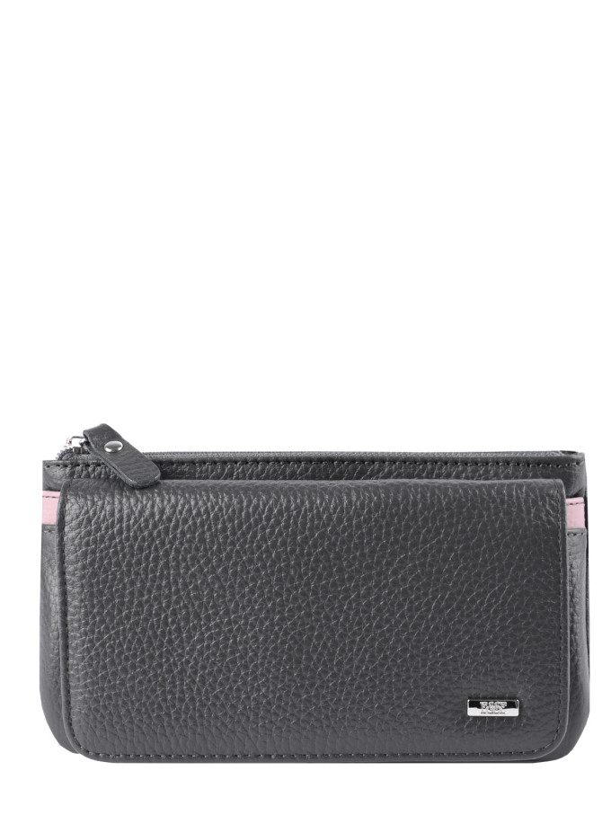 Кошелек Esse, ИНКАНТО GREY 76851 асфальт/розовый Кошелек Esse, ИНКАНТО GREY 76851 асфальт/розовый