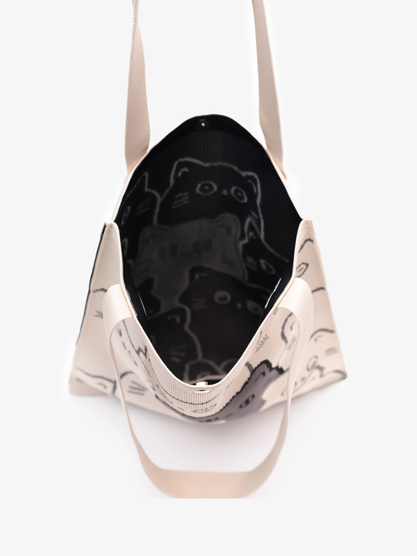 Сумка-шопер Baggins Cat бежевая