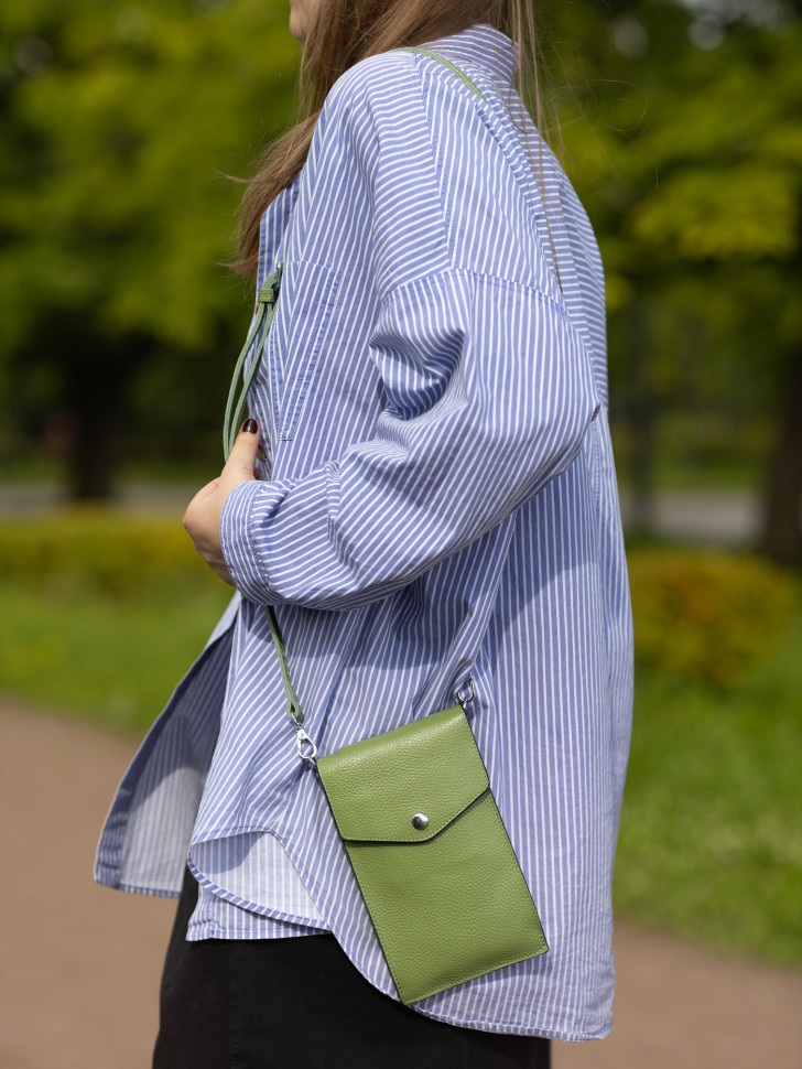 Сумка женская для телефона 5509 apple green Сумка женская для телефона 5509 apple green