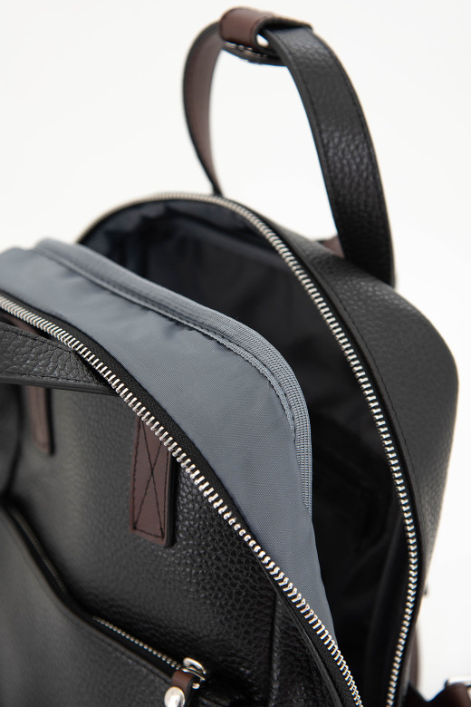 Рюкзак Protege Ц-564/2.64 черный флотер/коричневый пулл