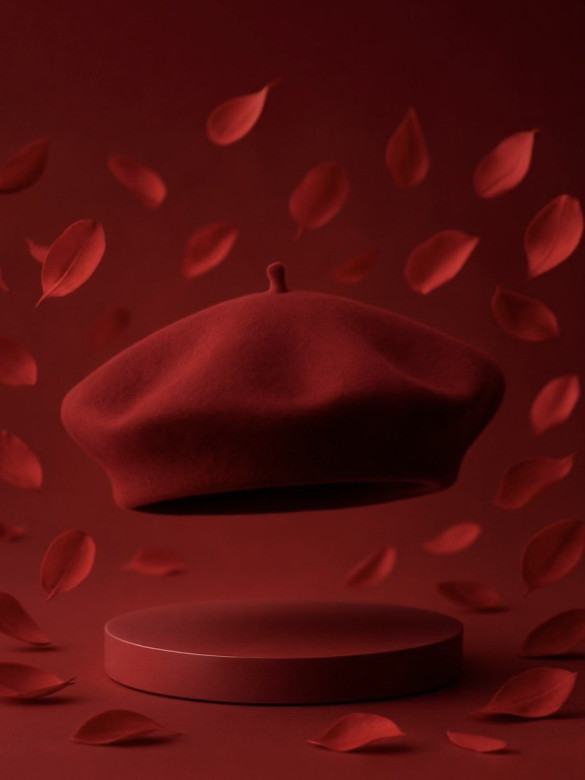 Берет женский Stigler, бордо Берет женский Stigler, бордо