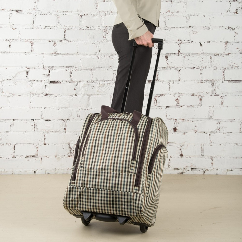 Сумка дорожная на колёсах Voyage 6-301 гусиная лапка