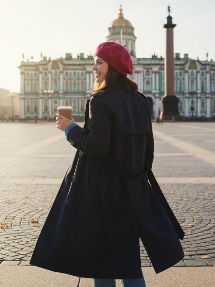 Берет женский Stigler, брусника