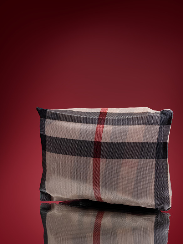 Сумка-трансформер Ж01-0224 клетка бежевая