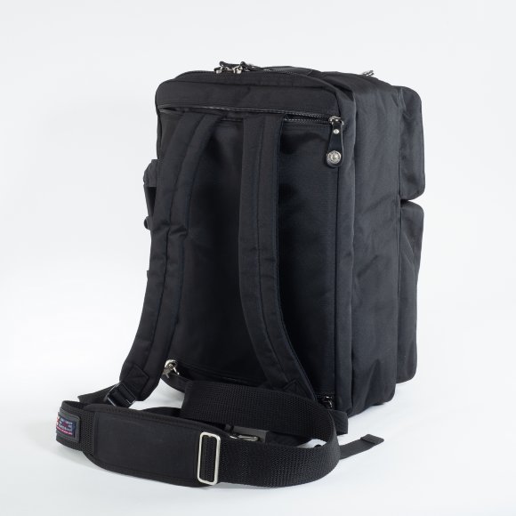 Сумка-рюкзак трансформер из текстиля Numanni 356 чёрная