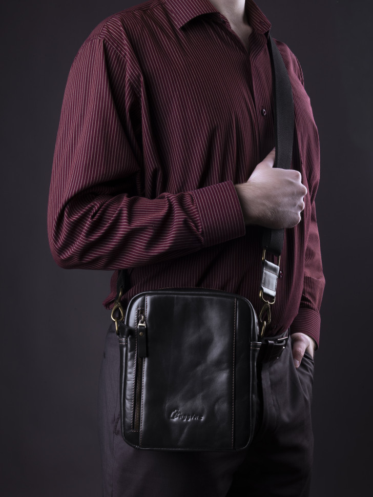 Сумка мужская Baggins 0109 черная пулап Сумка мужская Baggins 0109 черная пулап