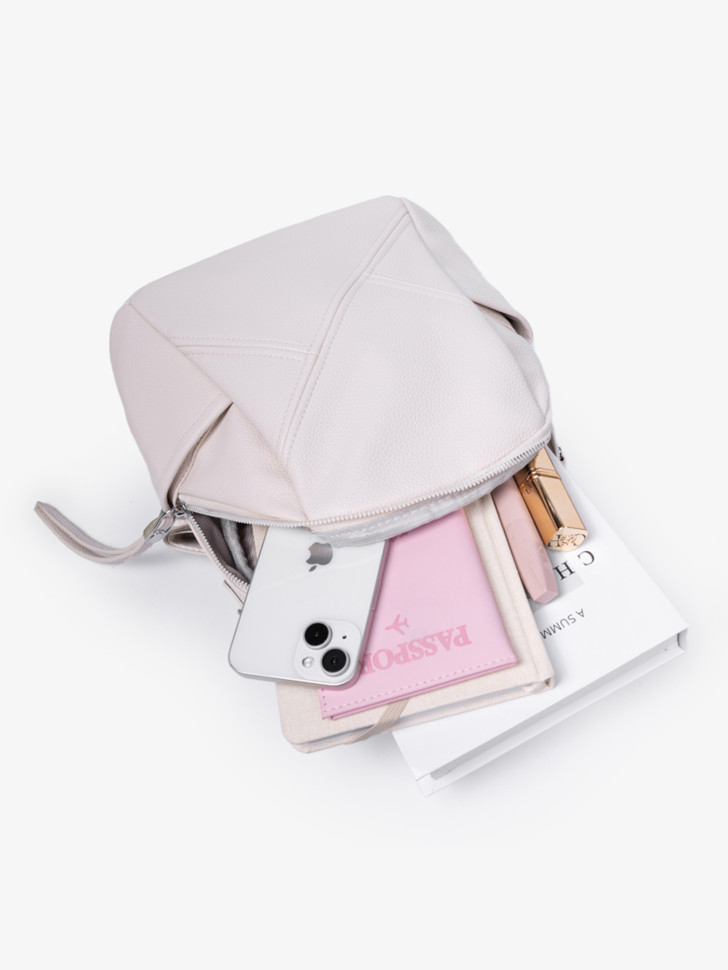 Рюкзак-мини NingMengCao 6120 светло-бежевый Рюкзак-мини NingMengCao 6120 светло-бежевый