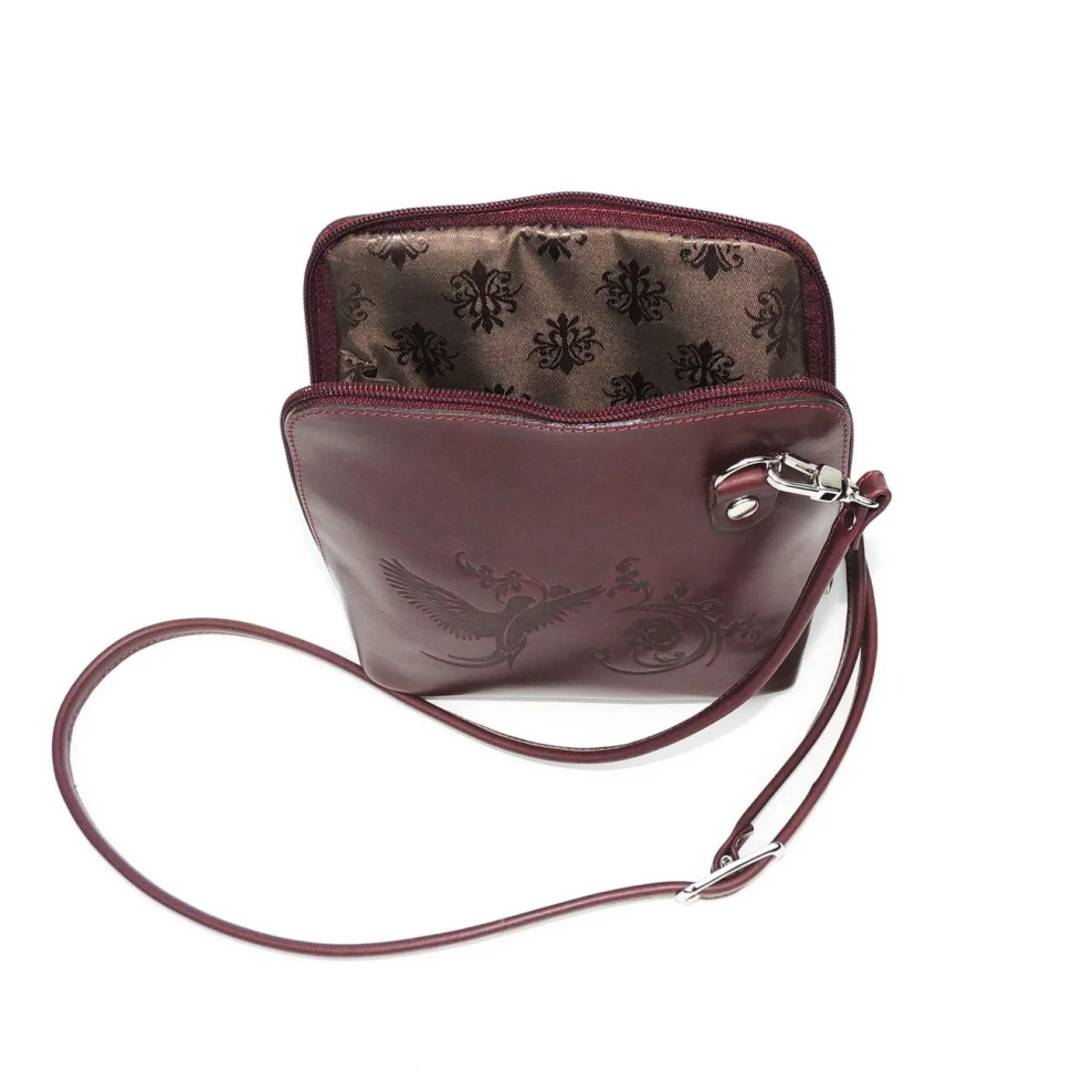 Сумка женская Natalia Kalinovskaya С83п.681 «Анни» птица бордо Сумка женская Natalia Kalinovskaya С83п.681 «Анни» птица бордо