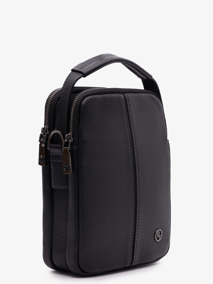 Мужская сумка через плечо Hight Touch 1664-6 чёрная Мужская сумка через плечо Hight Touch 1664-6 чёрная