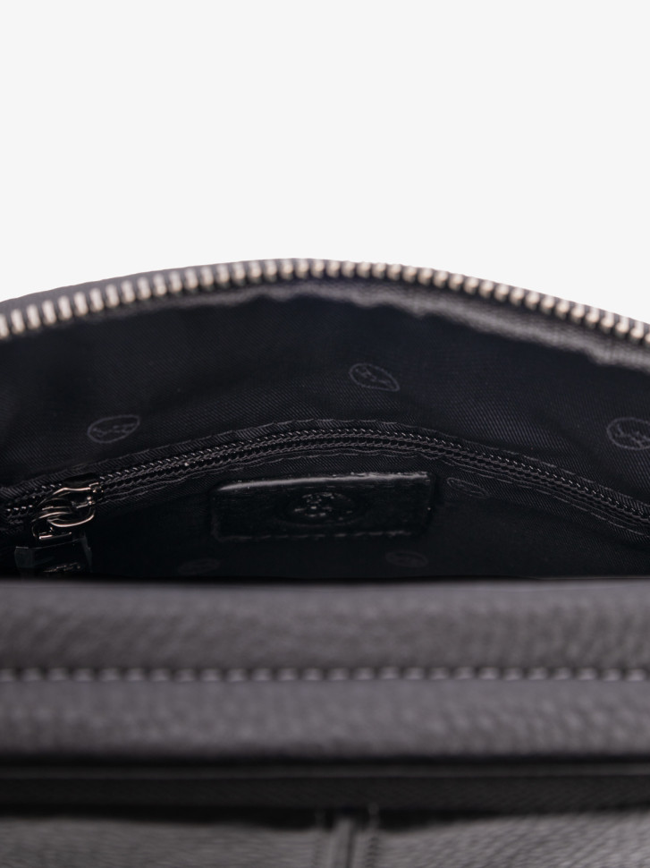 Мужская сумка через плечо Hight Touch 1664-6 чёрная Мужская сумка через плечо Hight Touch 1664-6 чёрная