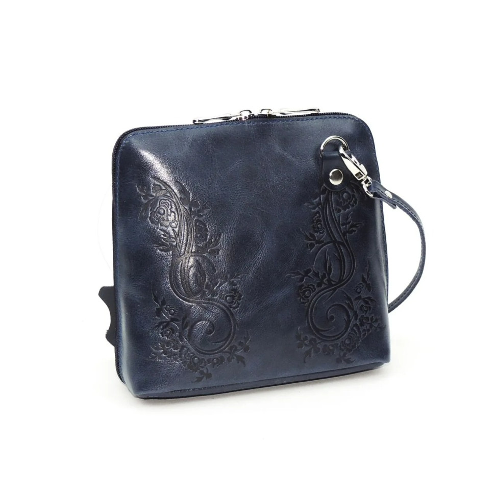 Сумка женская Natalia Kalinovskaya С 83т.661 «Уна» растение синяя Сумка женская Natalia Kalinovskaya С 83т.661 «Уна» растение синяя