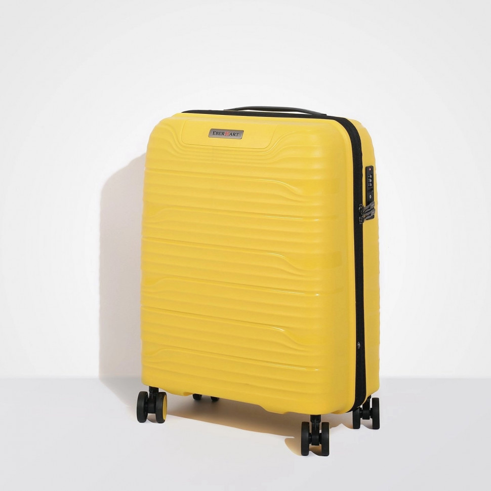 Чемодан маленький S Eberhart Wave полипропилен жёлтый 46W-006-420