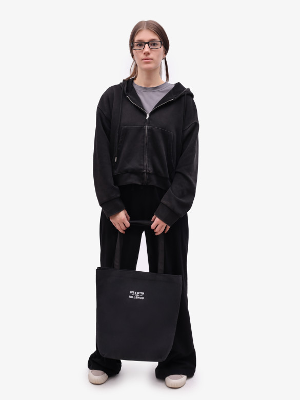 Сумка-шопер Б 6003 чёрная Сумка-шопер Б 6003 чёрная