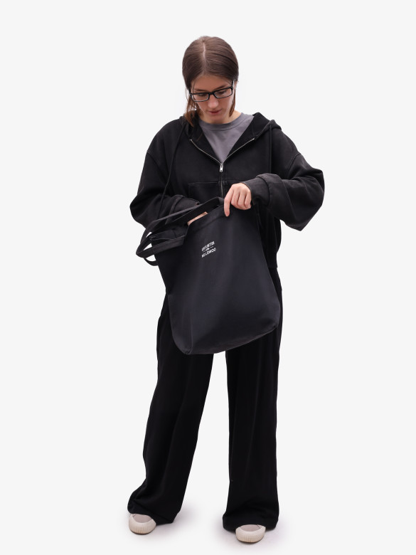 Сумка-шопер Б 6003 чёрная Сумка-шопер Б 6003 чёрная