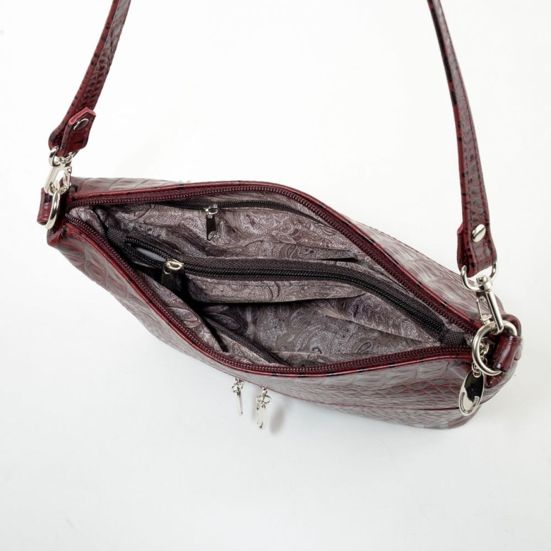 Сумка женская Sumkov 276 чёрная кайман