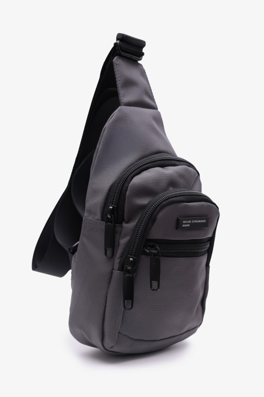 Рюкзак на одно плечо Baggins 6924 серый