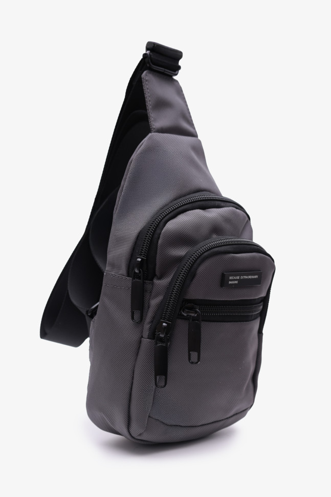 Рюкзак на одно плечо Baggins 6924 серый Рюкзак на одно плечо Baggins 6924 серый