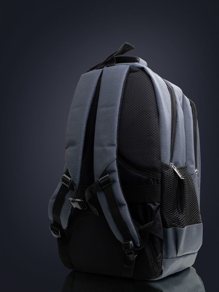 Рюкзак городской с нагрудным ремнём 2268 серый Рюкзак городской с нагрудным ремнём 2268 серый