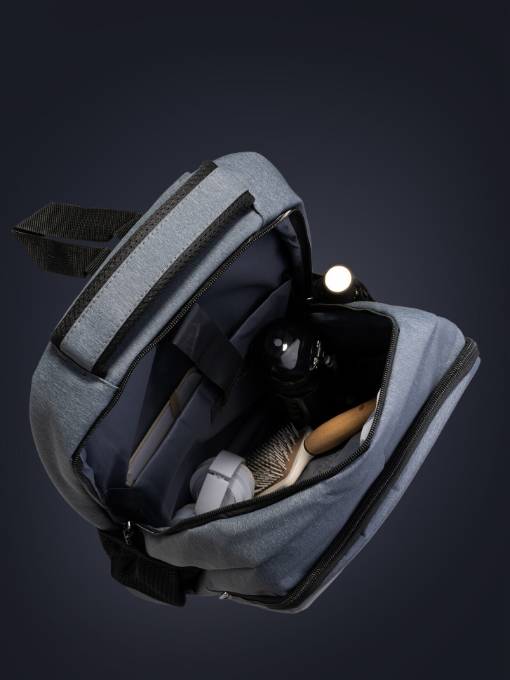 Рюкзак городской с нагрудным ремнём 2268 серый Рюкзак городской с нагрудным ремнём 2268 серый