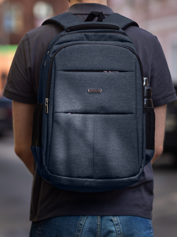 Рюкзак городской с нагрудным ремнём 2268 серый Рюкзак городской с нагрудным ремнём 2268 серый