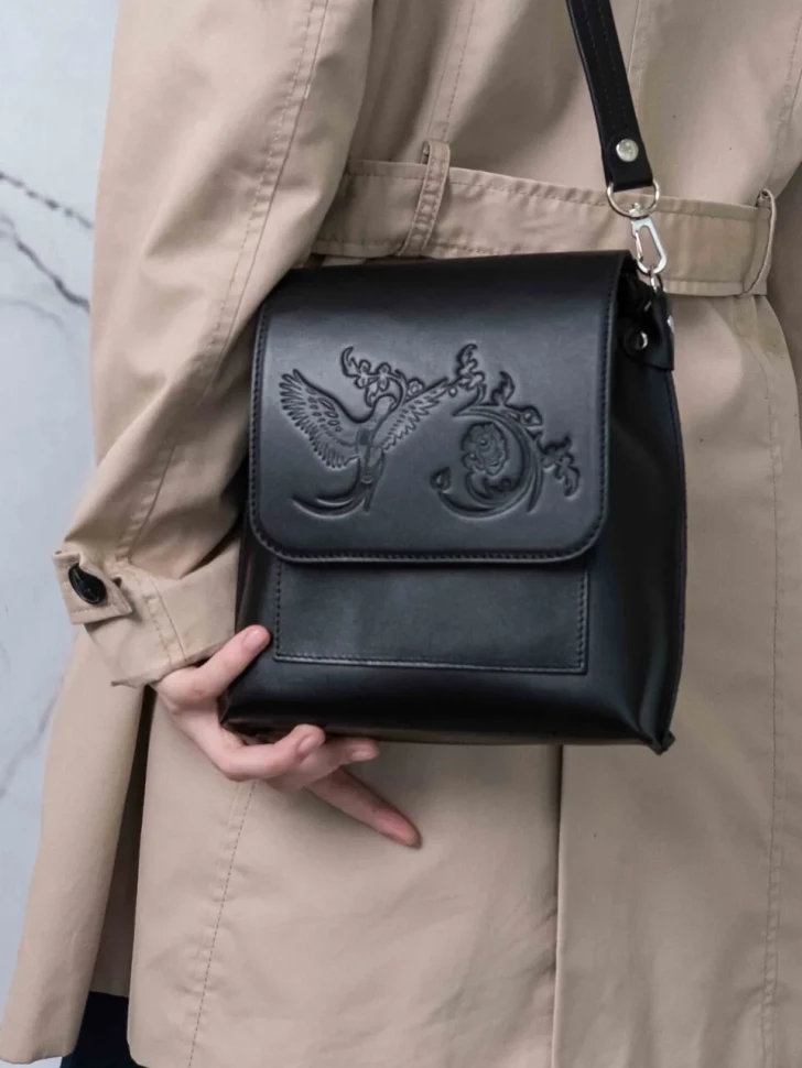 Сумка женская Natalia Kalinovskaya С86п.711 «Бритт» чёрная Сумка женская Natalia Kalinovskaya С86п.711 «Бритт» чёрная