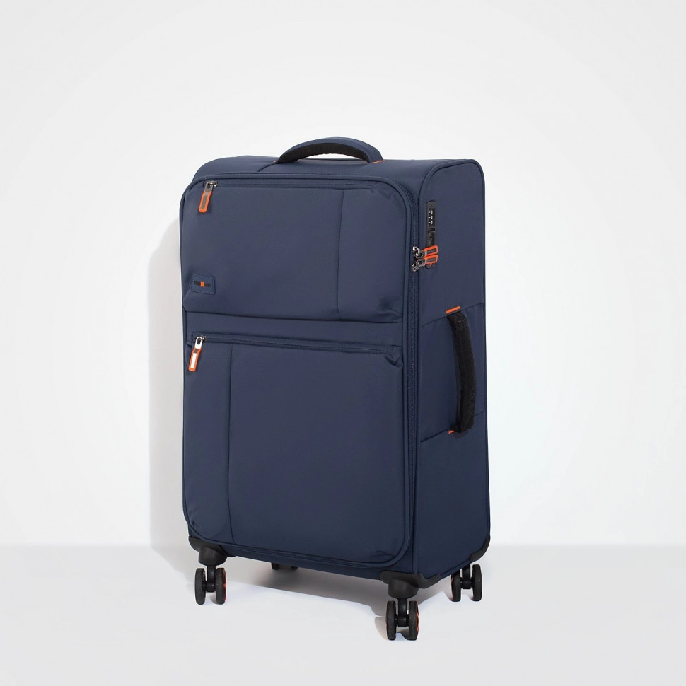 Чемодан Eberhart Pure средний M полиэстер 30P-011-424 4к.синий 