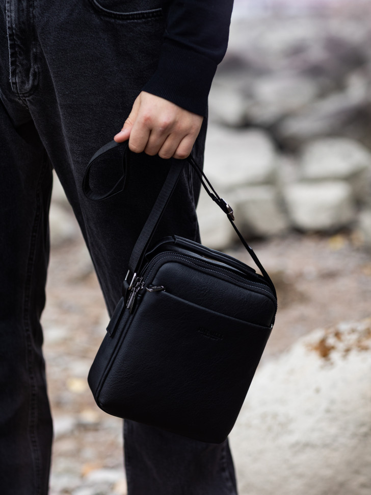 Сумка мужская JIN 5182 чёрная Сумка мужская JIN 5182 чёрная