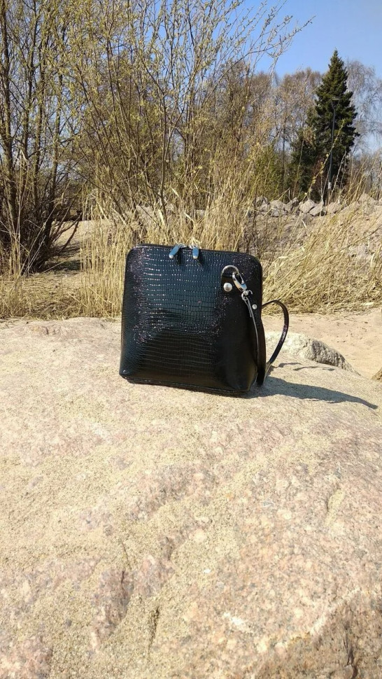 Сумка женская Natalia Kalinovskaya С 83р.911 «Бенте» чёрная рептилия Сумка женская Natalia Kalinovskaya С 83р.911 «Бенте» чёрная рептилия