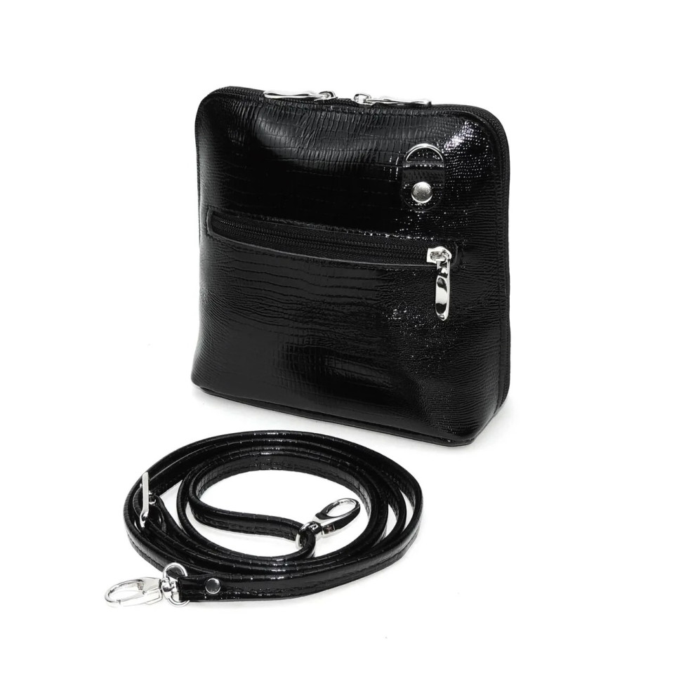 Сумка женская Natalia Kalinovskaya С 83р.911 «Бенте» чёрная рептилия Сумка женская Natalia Kalinovskaya С 83р.911 «Бенте» чёрная рептилия