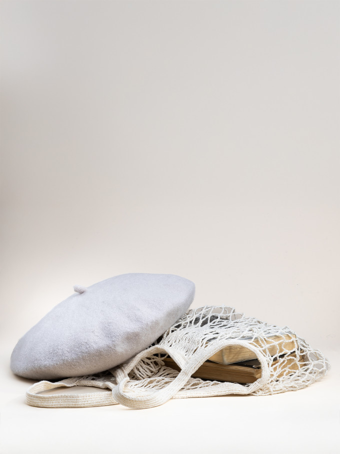 Берет женский Stigler, жемчужн. Берет женский Stigler, жемчужн.