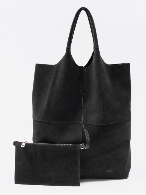 Сумка FIATO 2653С замша чёрная
