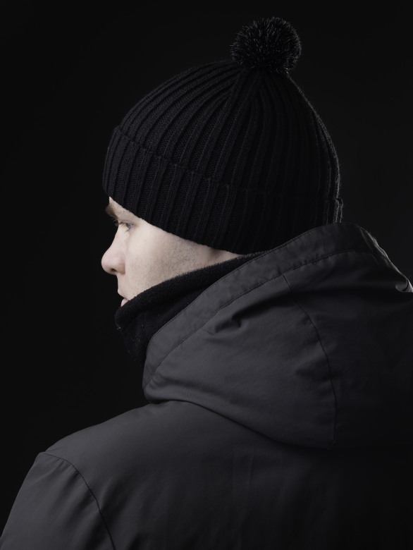Шапка мужская 13119 MARHATTER чёрный(57-59)