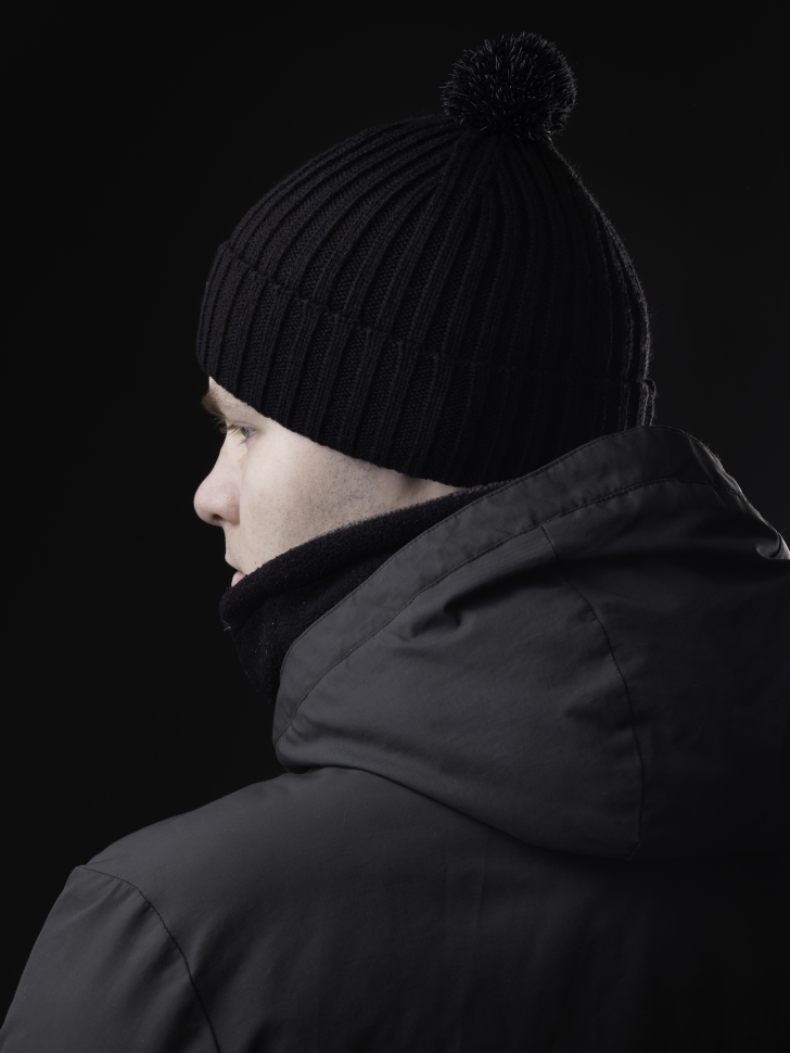 Шапка мужская 13119 MARHATTER чёрный(57-59)